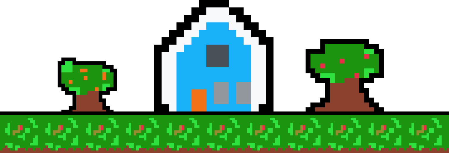 Pixel art of Steve